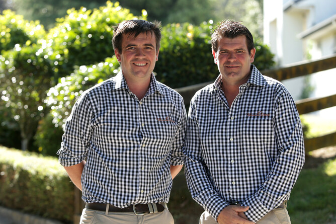 Dean (left) and Sean Hawkins of Wentwood Grange. Photo: Trish Dunell