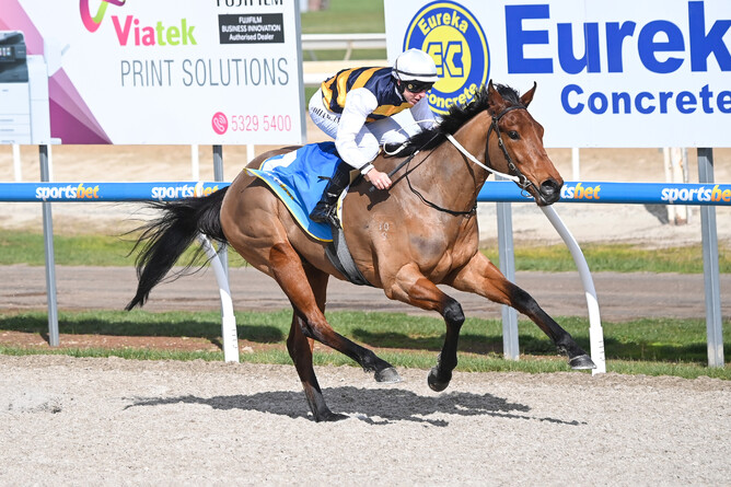 Big Story winning at Ballarat on Friday. - Photo: Pat Scala
