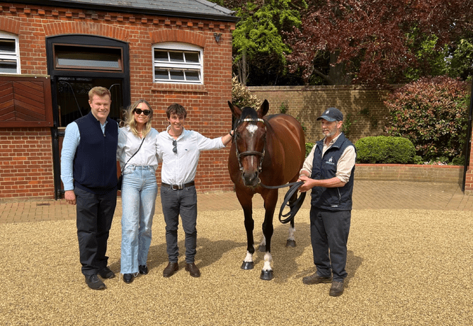 George Chittick gets up and close with super sire Frankel