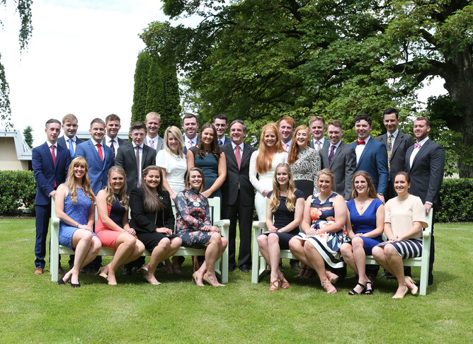 Hannah Mee (3rd from right) Graduation Day