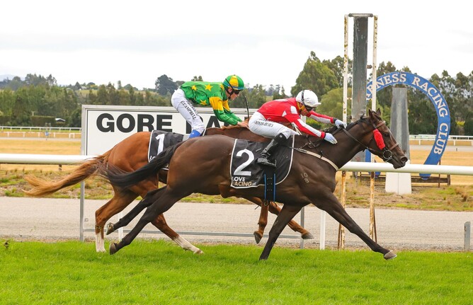 Mackenzie Lad defeats Ruby’s Lad in the Listed Liqourland Gore Guineas (1335m) Photo Credit: Monica Toretto