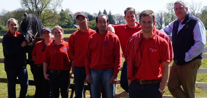Pictured from left to right; me, Kate (Foster mare), Theresa, Zoe, Lee, Mark G, Mark D, Matt (Stu hidden behind!) and Dale.