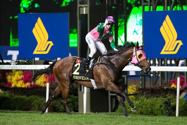 Aerovelocity wins the Gr.1 KrisFlyer International Sprint at Kranji, Singapore