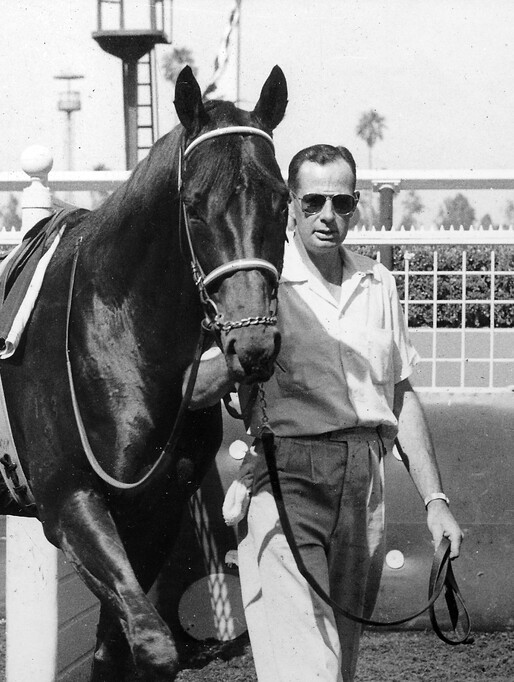 Bob Morris parading El Khobar in the USA - Supplied