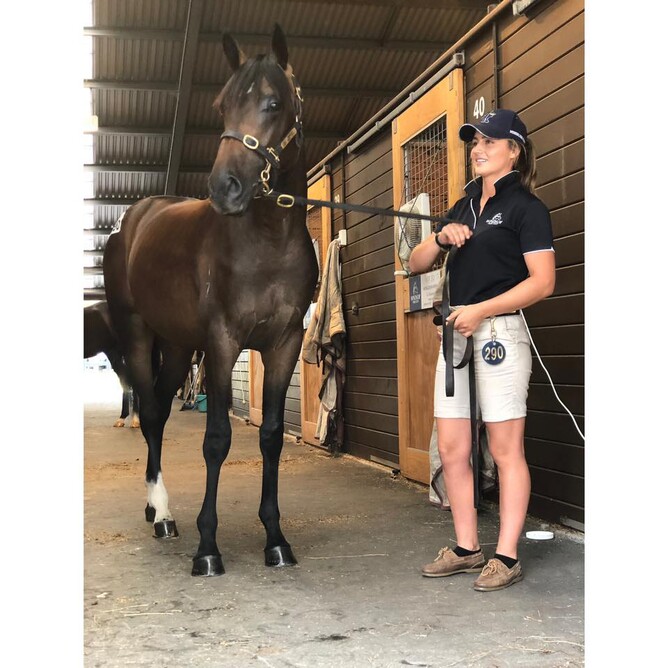 Alice Berry with her successful pinhook