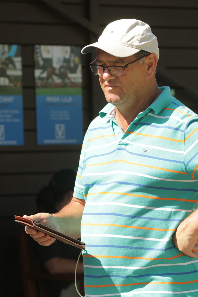 Bloodstock agent Paul Moroney was unable to attend the New Zealand Bloodstock National Yearling Sale at Karaka in person this year but still made his presence felt. Photo Credit: Trish Dunell