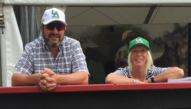 Pete and Chrissie Algie who co-bred Jimmysstar in partnership with Little Avondale Stud. - Photo: Supplied