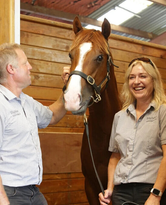 Highline Thoroughbred proprietors Cam and Eva Heron - Photo: Supplied