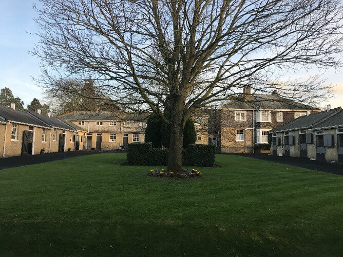 Newmarket trainer Roger Varian's Calburg Stables formerly occupied by the legendary Clive Brittian trainer of wonder mare Pebbles