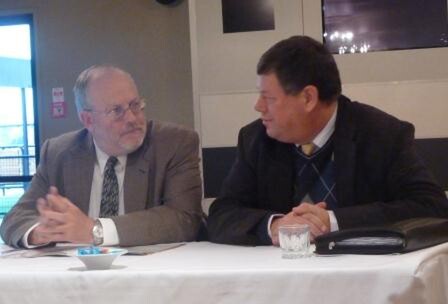 Photo: President Peter Francis and Vice President/Treasurer John Fokerd