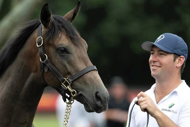 Simon Lawson pictured with Matahga as yearling - Photo: Supplied