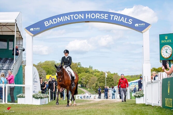 Amanda Pottinger aboard Just Kidding at last year's Badminton Horse Trials. - Photo: Supplied