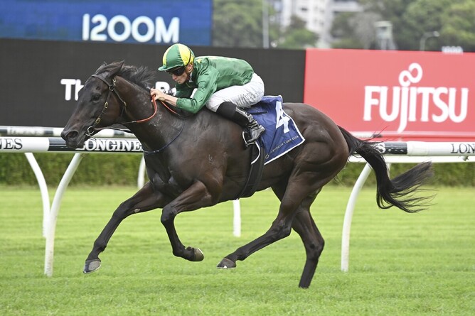 James McDonald guides Belluci Babe to a comfortable win in the Gr.3 Wenona Girl Quality (1200m) at Randwick - Photo: bradleyphotos.com.au