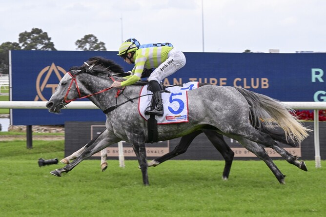 Lekvarte got her head down on the line to win the Gr.2 Emancipation Stakes at Rosehill on Tuesday. - Photo: bradleyphotos.com.au