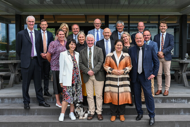 Their Excellencies during the Cambridge Stud leg of the tour. - Photo: Cambridge Stud.