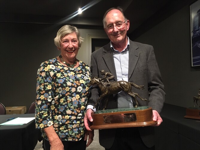Horse of the Year recipient Faith Taylor and Darryl Burrow. Photo: Supplied