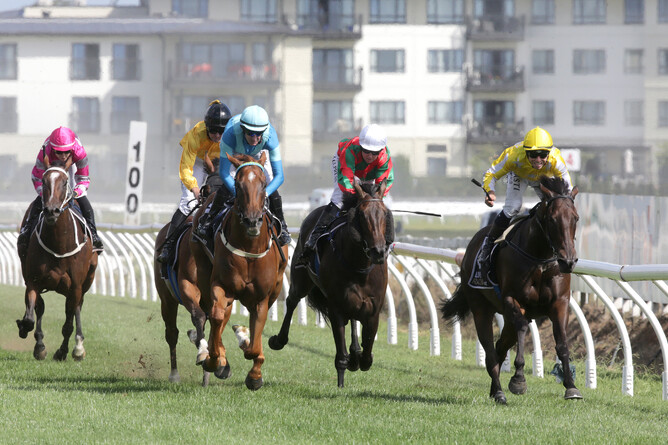 Bonny Lass gets her much-deserved Group One victory in the Gr.1 BCD Sprint (1400m) at Te Rapa on Saturday afternoon. - Photo: Trish Dunell