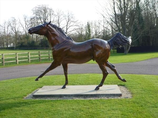 The statue of Music Boy at Cheveley Park