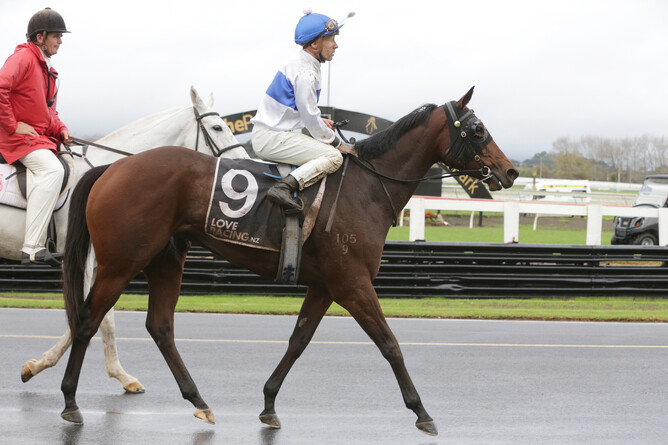 Cheval D’Or and Michael McNab took out the Gr.3 Trelawney Stud Championship Stakes (2100m) at Pukekohe - Photo: Trish Dunell