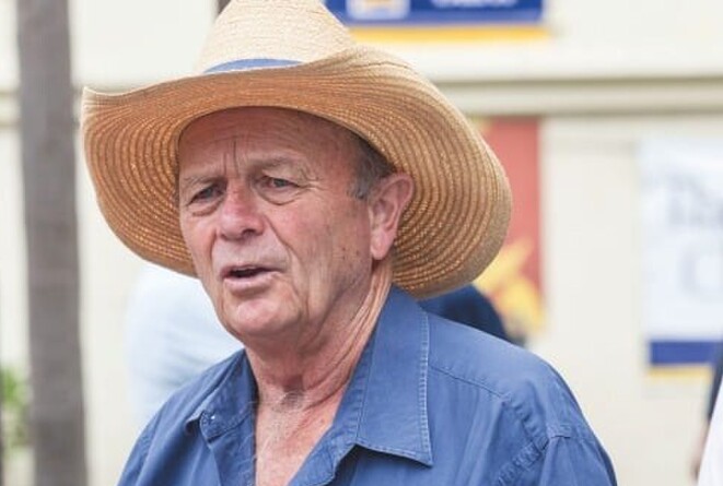 Breeder Gerry Harvey, who bred last Saturday’s Gr.2 James & Annie Sarten Memorial winner, Swiss Prince, at Tauranga.