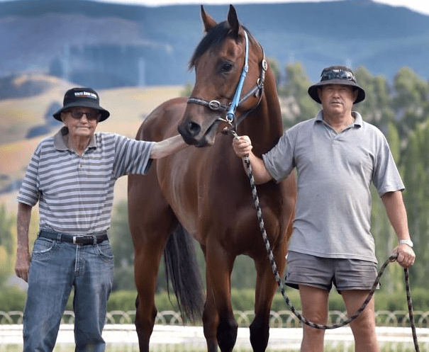 Brian Anderton (left) pictured with son Shane. - Photo: Supplied