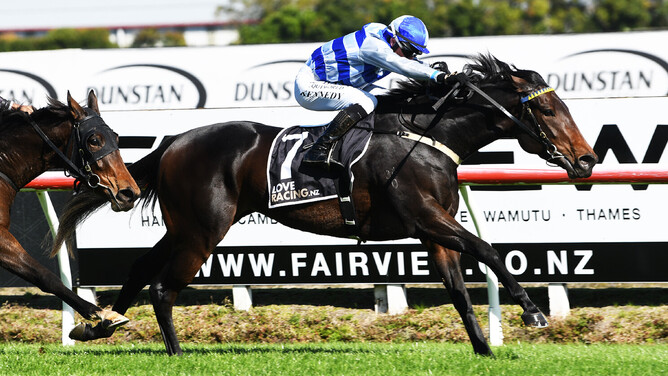 Gr.1 Queensland Oaks (2200m) is firmly in the crosshairs for Tomodachi following her win at Te Rapa last Saturday.  - Photo: Kenton Wright (Race Images)