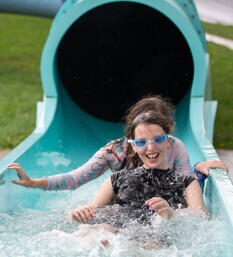 Waterslide fun at Totara springs | kids camps