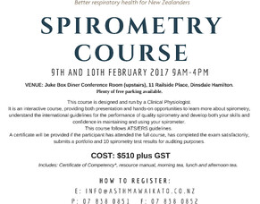 Spirometry Course 9th-10th Feb 2017