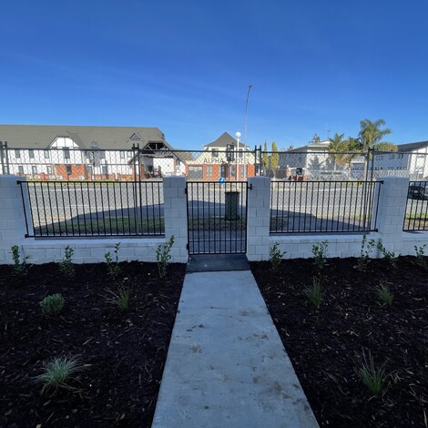 Ardent Building Developments. Hamilton, Waikato. NZ. Image of apartment landscaping