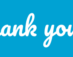 Thank you for your support!