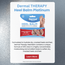 Say Goodbye to Cracked Heels with Dermal Therapy Heel Balm Platinum