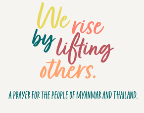 A Prayer for Earthquake Victims in Myanmar and Thailand.