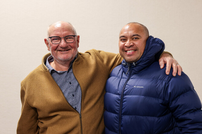 Norm (mentor) and John (mentee) have formed a close friendship