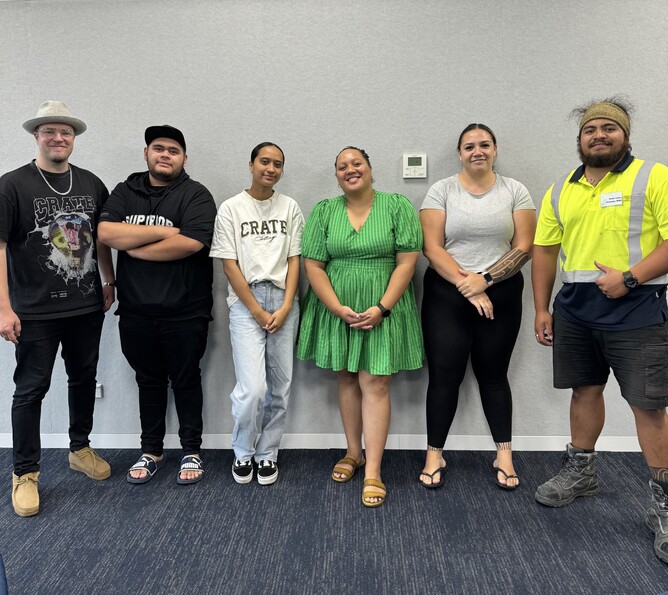 From Left: Dujon Cullingford, George, Page, Maine, Renee, Kobe