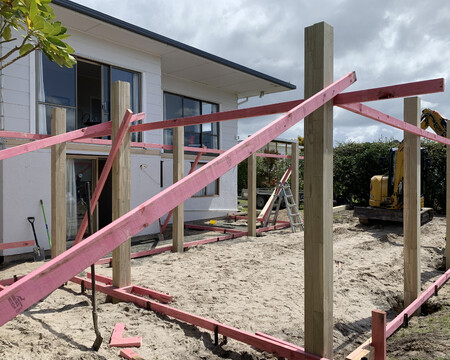 Exterior images of Riverview Road, renovated home by Whitechurch Construction, Waikato residential builders.
