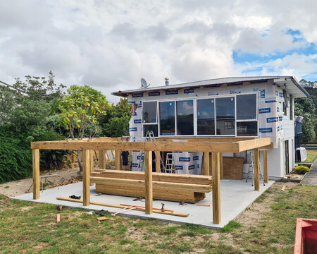 Exterior images of Riverview Road, renovated home by Whitechurch Construction, Waikato residential builders.