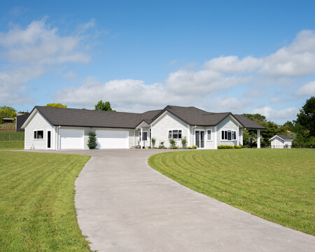 Exterior images of Aubrey Way new build by Whitechurch Construction, Waikato residential builders.