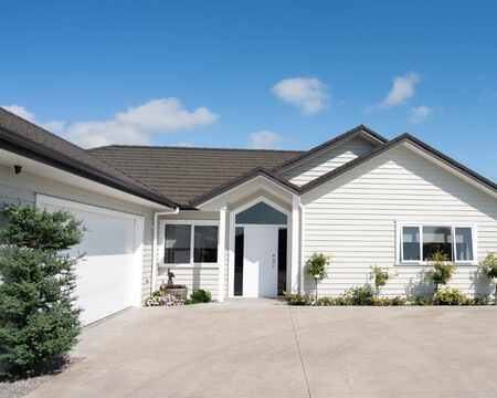Exterior images of Aubrey Way new build by Whitechurch Construction, Waikato residential builders.