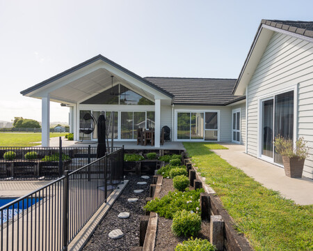 Exterior images of Aubrey Way new build by Whitechurch Construction, Waikato residential builders.