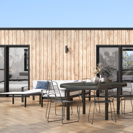 Image of a Whitechurch Construction Limited transportable cabin. Waikato, New Zealand.