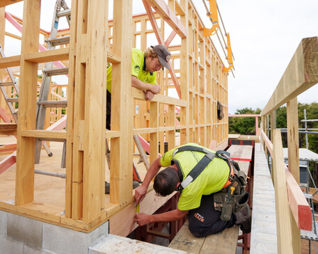 Image of the Whitechurch Construction team building. Waikato residential builders.