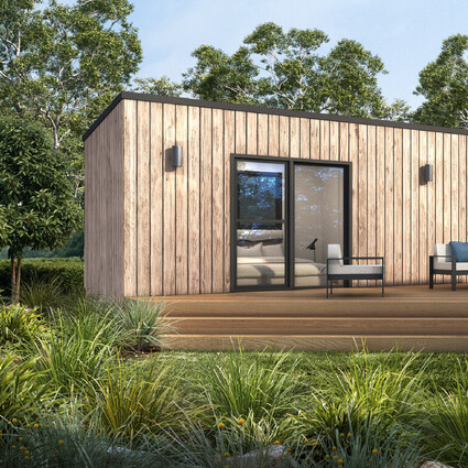 Image of a Whitechurch Construction Limited transportable cabin. Waikato, New Zealand.