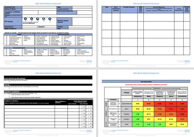 SWMS Template Example