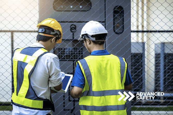 hard hats, hi vis vest, safety inspection, Advanced Safety