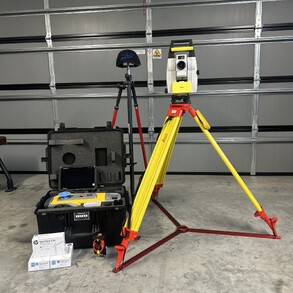 The PLS gear for site layouts including a robotic total station, HP siteprint robot and more.