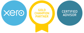 XERO Gold champion partner logo.  Consider this when looking for a tax accountant near me