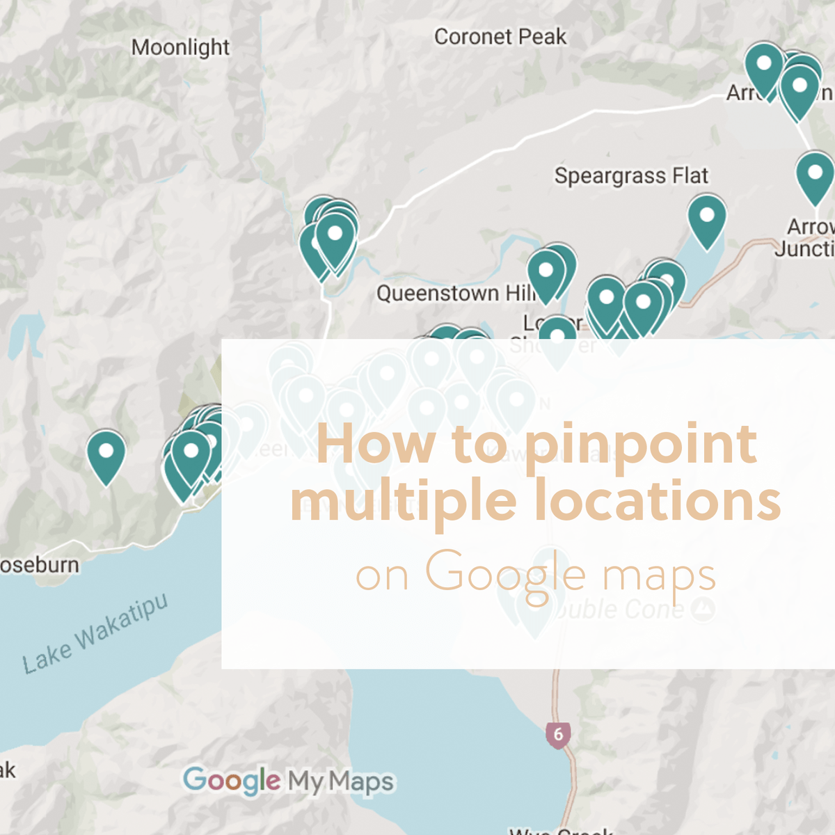 How many locations can you put in Google Maps?