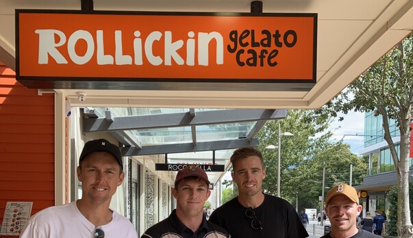 Blackcaps Trent Boult, Tim Southee & Tim Seifert visit