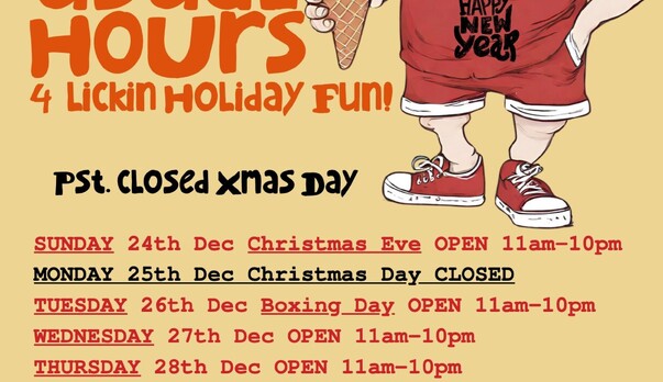 Happiest Holiday's Open Hours!