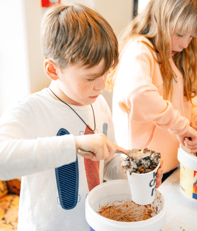 Packing some Hokey Tokey Pokey Gelato!